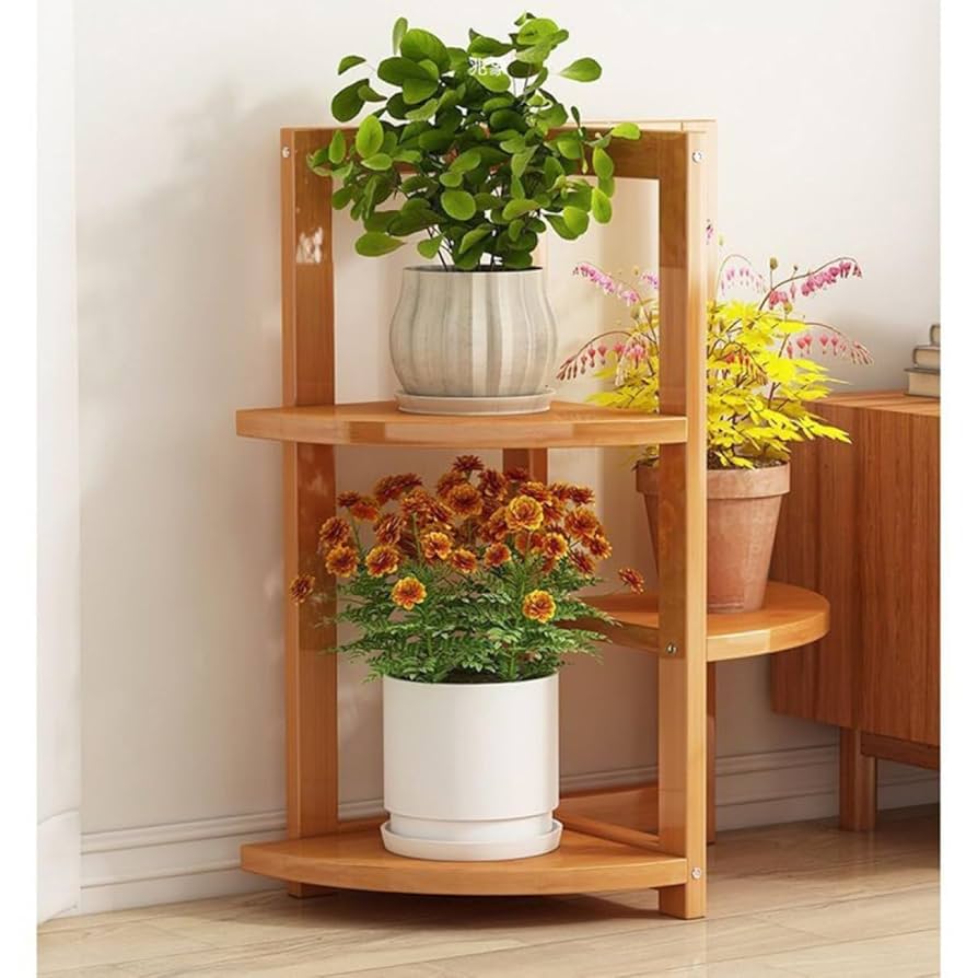 コーナーラック　花瓶台 Amazon.co.jp: フラワースタンド スリム コーナー タイプ01
